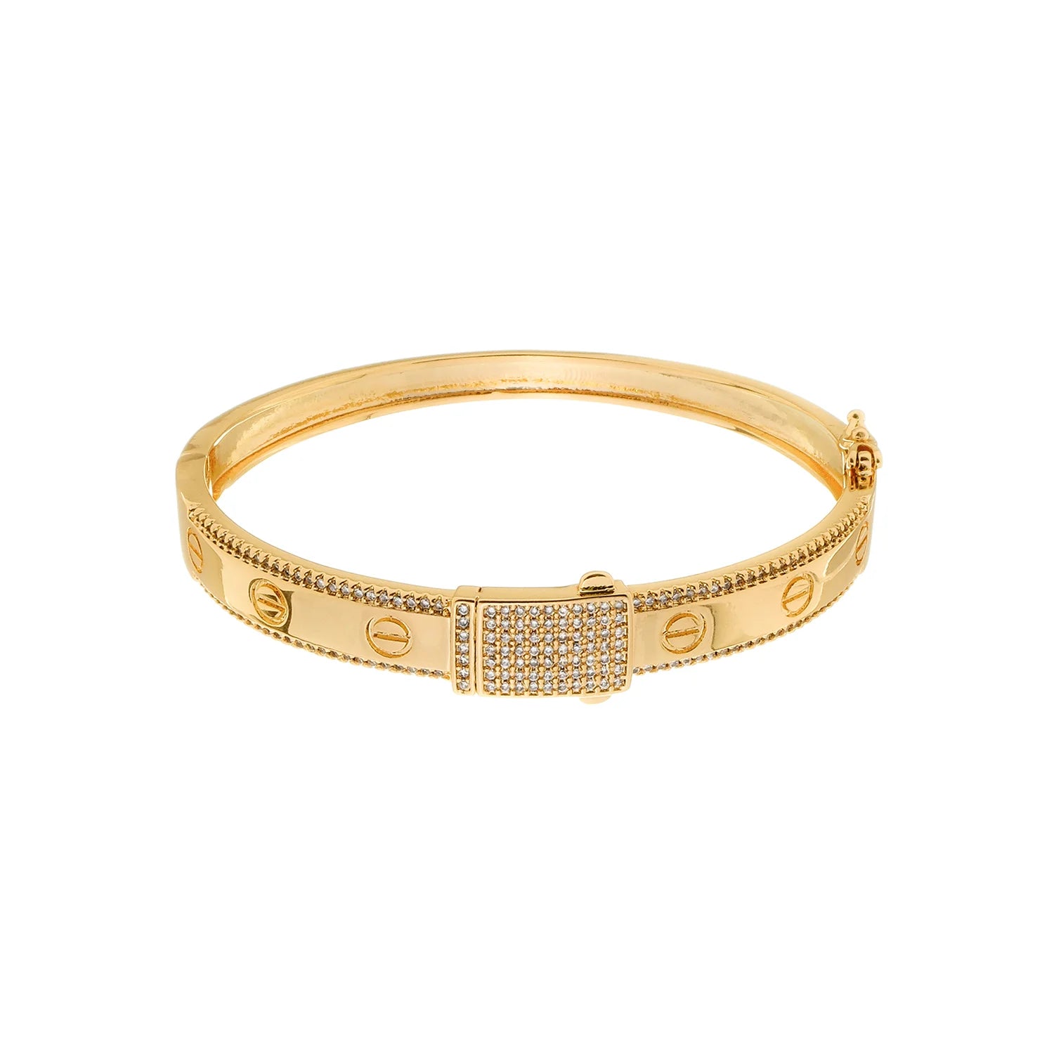 Bracelete ouro 18k Luxuoso - Banhado em Ouro 24k
