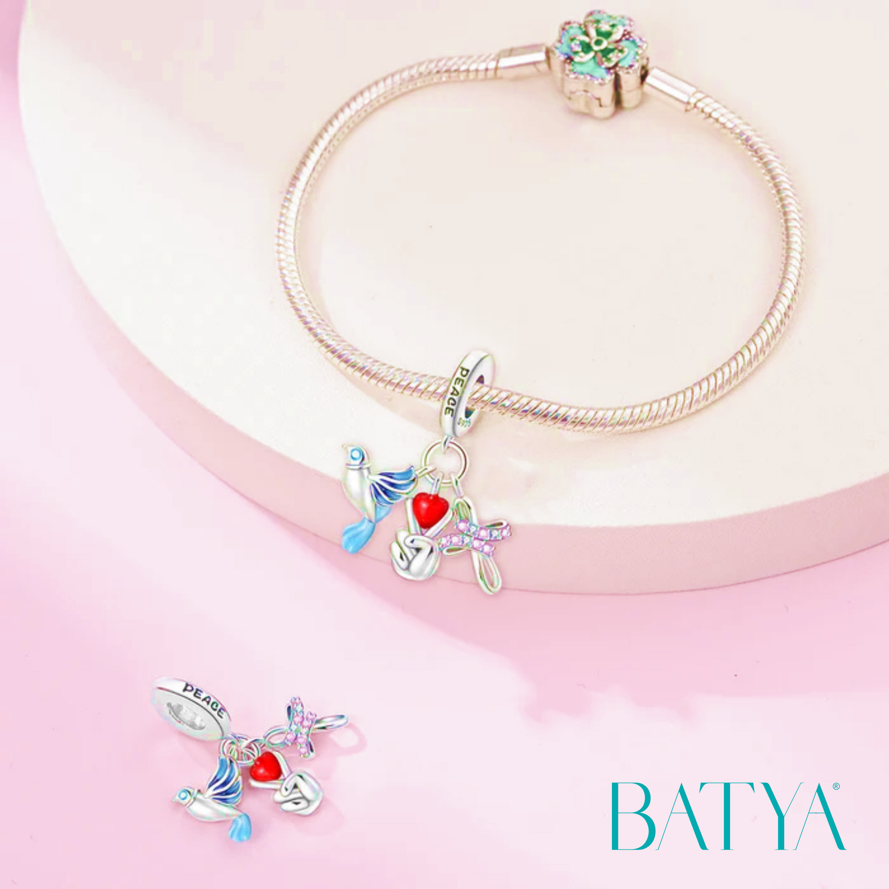 Pingente Paz - três pingente estilosos