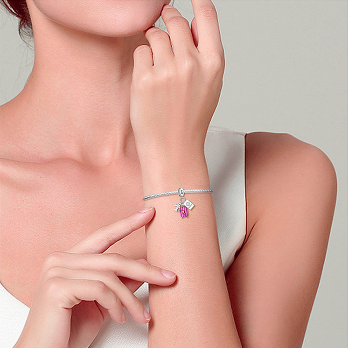 Pingente de Viagem – Avião, Passaporte e Mala