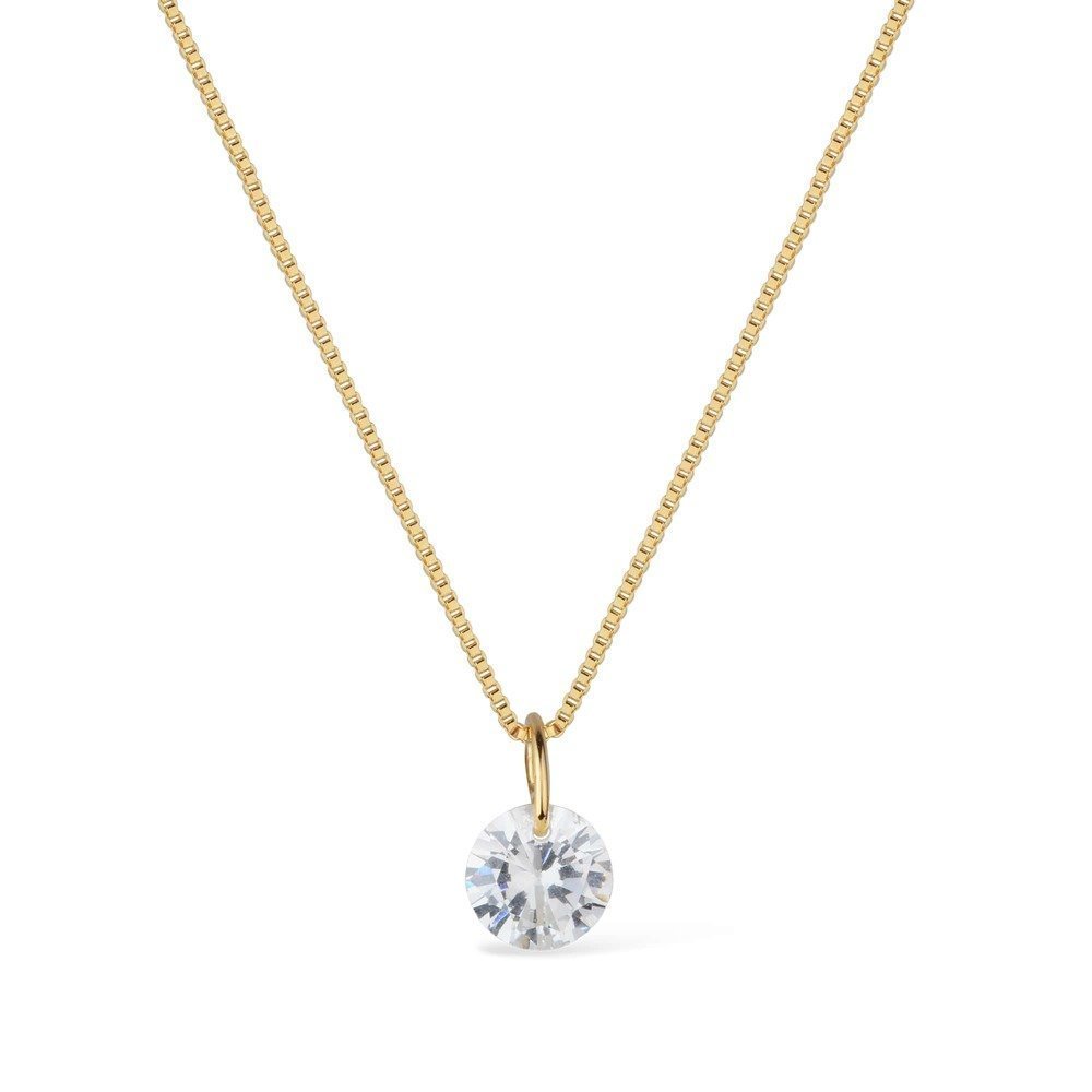 Colar Ponto de Luz Coração Banhado a Ouro