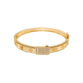 Bracelete ouro 18k Luxuoso - Banhado em Ouro 24k