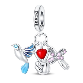 Pingente Paz - três pingente estilosos