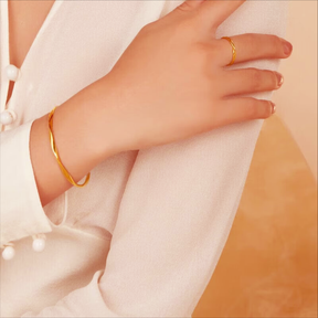Pulseira de ouro feminina - Ouro 18K amor infinito
