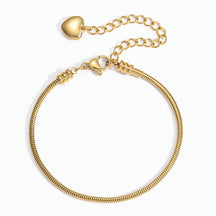Pulseira de ouro feminina - Banhado a ouro 18K Cobra