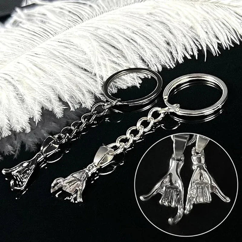 Conjunto de Chaveiro Promessa de Amizade Eterna para Casais