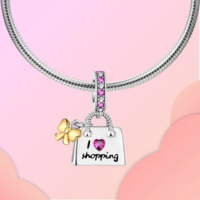 Pingente "Eu Adoro Fazer Compras