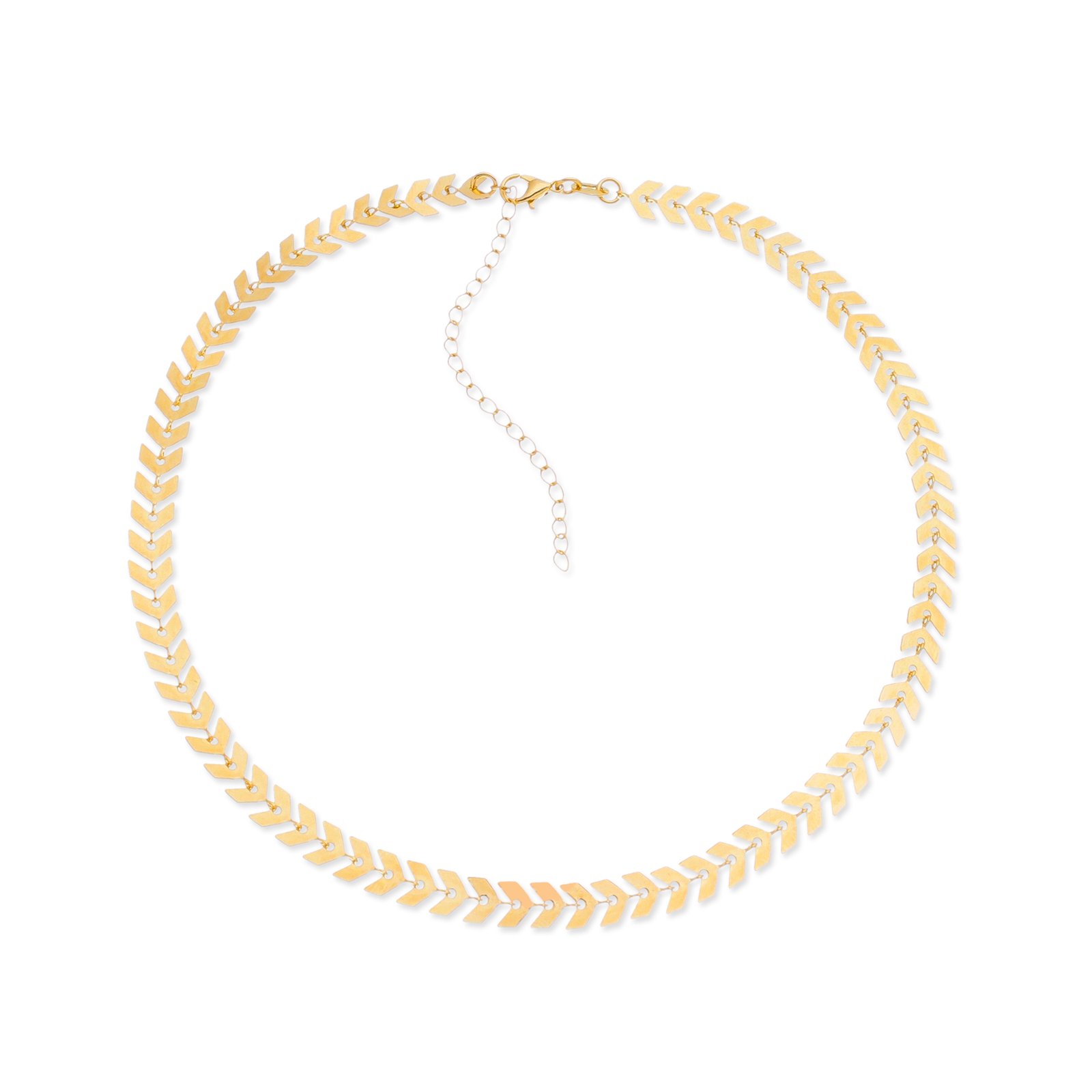 Colar Chocker de Seta Banhado a Ouro 24k