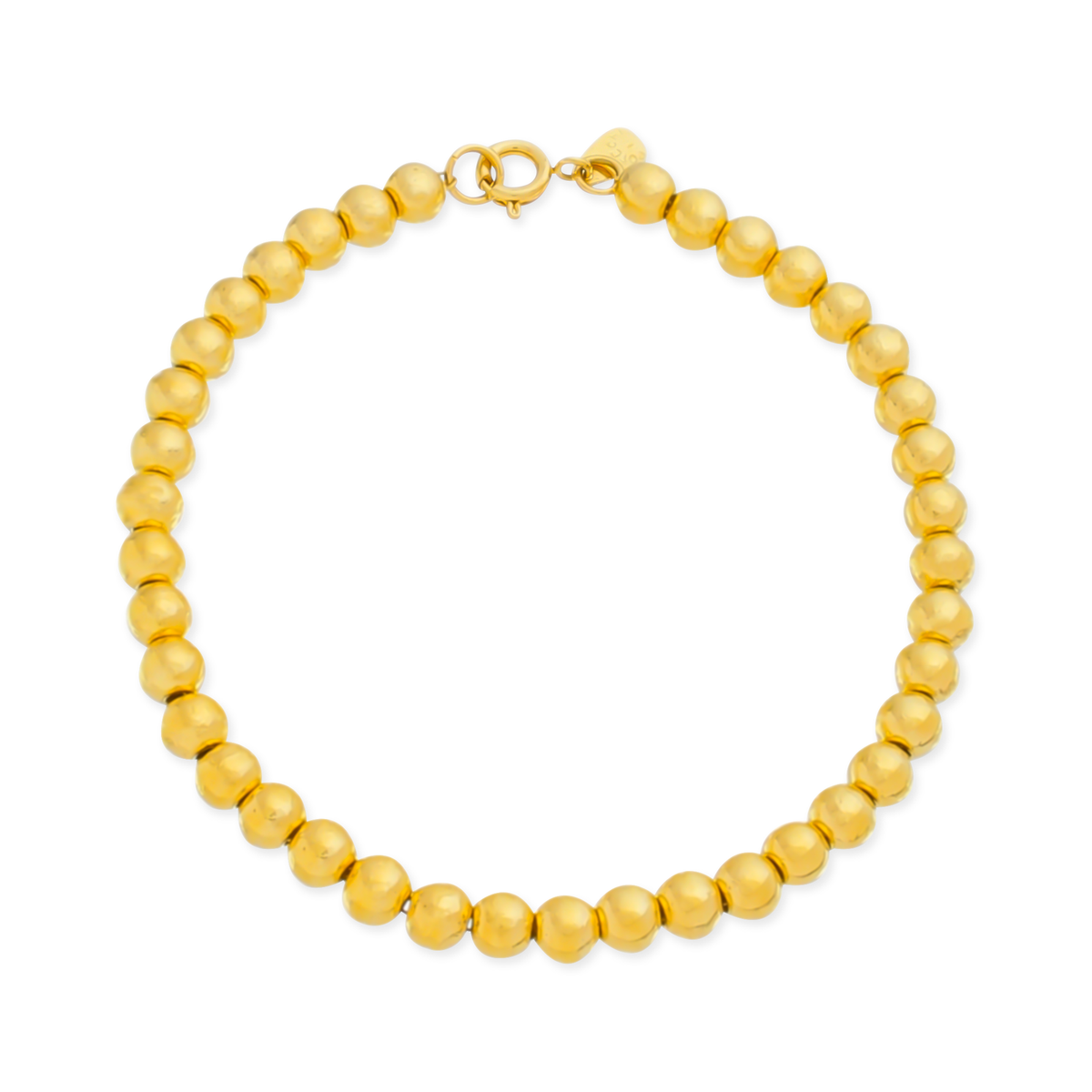 Pulseira de Bolinha Banhado a Ouro 24k