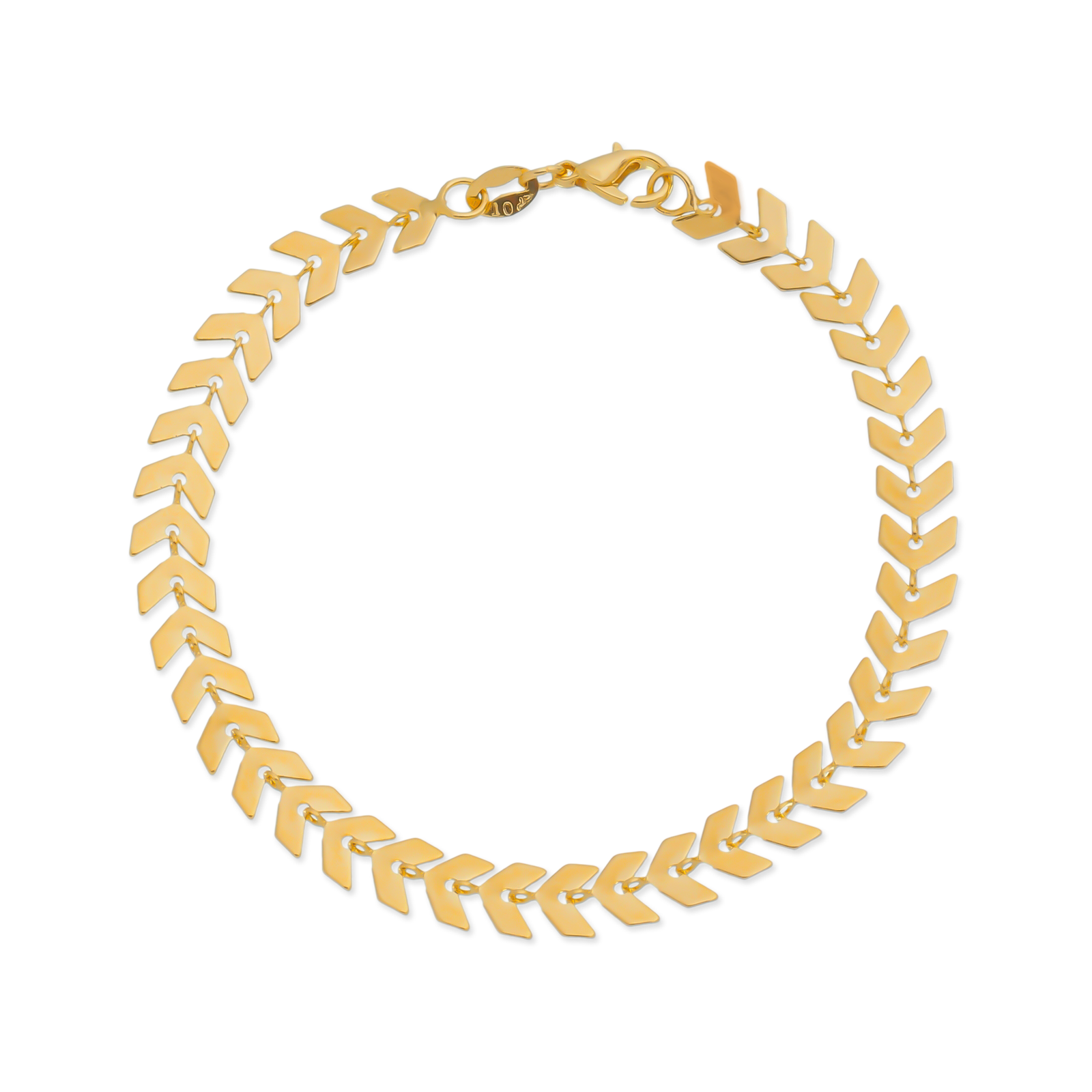 Pulseira de Seta Banhado a Ouro 24k